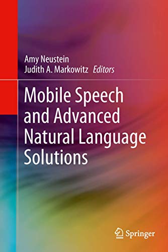 Stock image for Mobile Speech and Advanced Natural Language Solutions for sale by Lucky's Textbooks