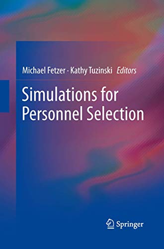 Beispielbild fr Simulations for Personnel Selection zum Verkauf von Lucky's Textbooks