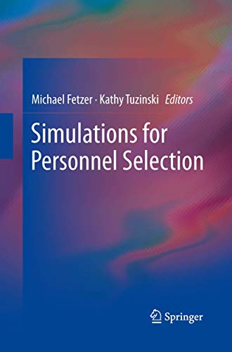 Stock image for Simulations for Personnel Selection for sale by Lucky's Textbooks