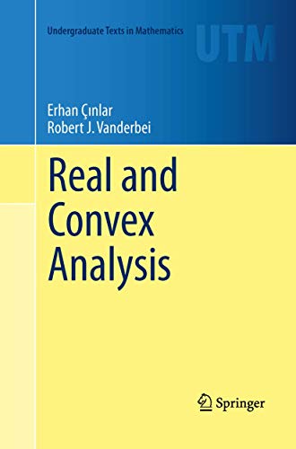 Imagen de archivo de Real and Convex Analysis (Undergraduate Texts in Mathematics) a la venta por Books Puddle