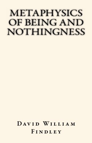 Imagen de archivo de Metaphysics of Being and Nothingness a la venta por Revaluation Books