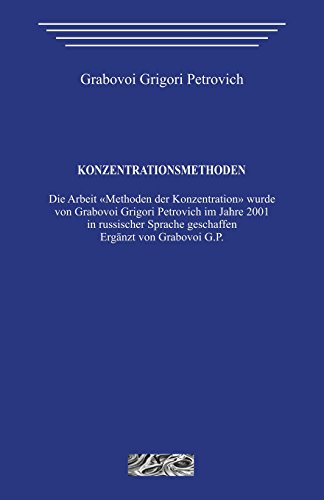 Beispielbild fr Konzentrationsmethoden zum Verkauf von medimops