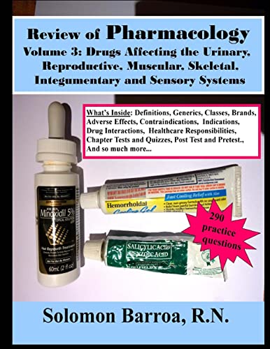 Stock image for Review of Pharmacology (Drugs Affecting the Urinary, Reproductive, Muscular, Skeletal, Integumentary and Sencory Systems) for sale by Lucky's Textbooks