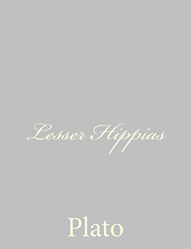 Lesser Hippias (9781490536361) by Plato