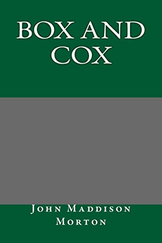 Box and Cox (9781490585628) by John Maddison Morton