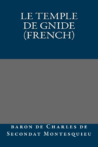 9781491079959: Le temple de Gnide (French)