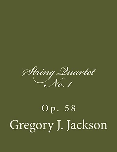 Stock image for String Quartet No. 1, Op. 58 for sale by ALLBOOKS1