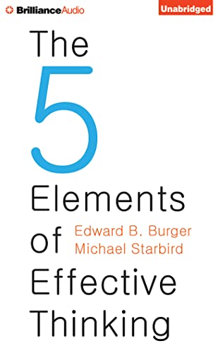 Imagen de archivo de The Five Elements of Effective Thinking a la venta por Irish Booksellers