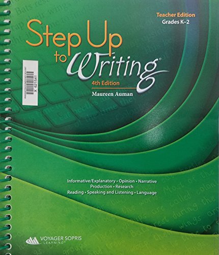Stock image for Step Up to Writing, Teacher Edition Grades K-2 for sale by Walker Bookstore (Mark My Words LLC)