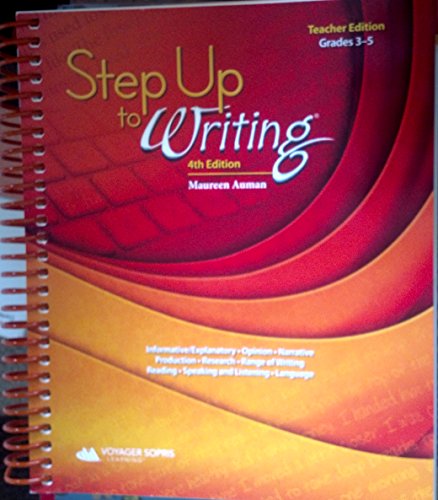 Stock image for Step Up to Writing 4th Teacher's Edition Grades 3-5 for sale by Alliance Book Services