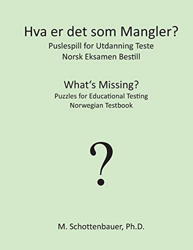 Beispielbild fr Hva er det som Mangler? Puslespill for Utdanning Teste: Norsk Eksamen Bestill zum Verkauf von Buchpark