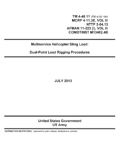 9781492215479: TM 4-48.11 (FM 4-20.199) MCRP 4-11.3E, VOL III, NTTP 3-04.13, AFMAN 11-223 (I), VOL III, COMDTINST M13482.4B Multiservice Helicopter Sling Load: Dual-Point Load Rigging Procedures July 2013