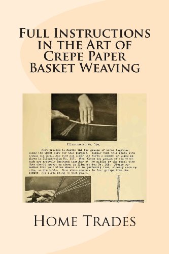 Beispielbild fr Full Instructions in the Art of Crepe Paper Basket Weaving zum Verkauf von Buchpark