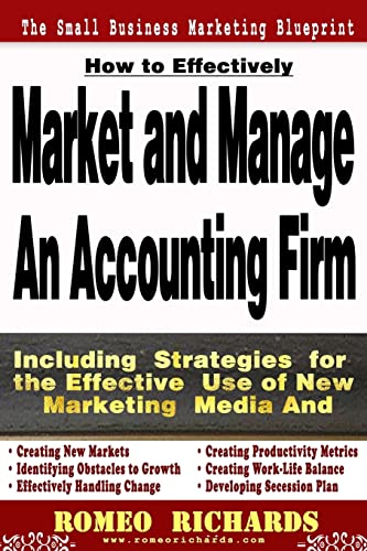Stock image for How to Effectively Market and Manage an Accounting Firm for sale by Save With Sam