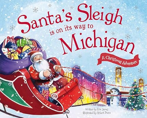 Beispielbild fr Santa's Sleigh Is on Its Way to Michigan: A Christmas Adventure zum Verkauf von SecondSale