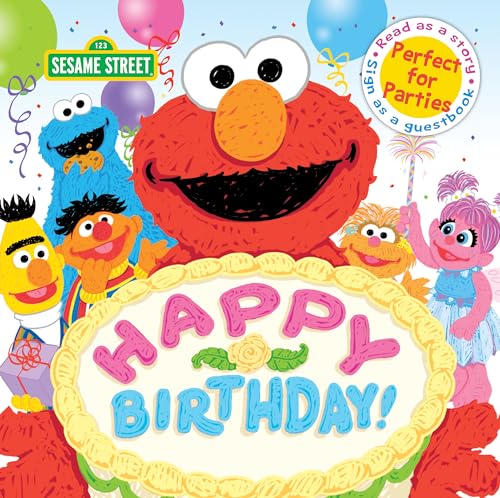 Beispielbild fr Happy Birthday!: A Birthday Party Book (Sesame Street Scribbles) zum Verkauf von SecondSale