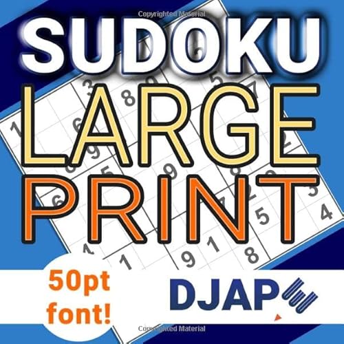 Stock image for Sudoku Large Print: 150 puzzles in 50pt font! (Large Print Sudoku Books) for sale by ThriftBooks-Atlanta