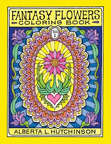 Stock image for Fantasy Flowers Coloring Book No. 1: 24 Designs in Elaborate Oval Frames (Sacred Design Series) for sale by Save With Sam