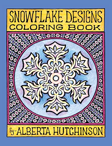 Beispielbild fr Snowflake Designs Coloring Book: 24 Designs in Elaborate Frames (Sacred Design Series) zum Verkauf von Save With Sam