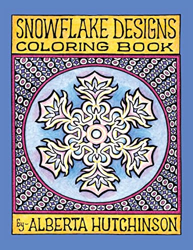 Stock image for Snowflake Designs Coloring Book: 24 Designs in Elaborate Frames (Sacred Design Series) for sale by Save With Sam