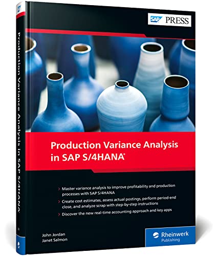 Imagen de archivo de Production Variance Analysis in SAP S/4HANA a la venta por Red's Corner LLC