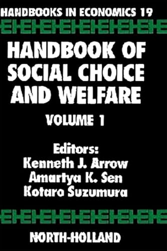 9781493302512: Handbook of Social Choice and Welfare: Volume 1