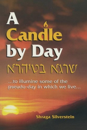 Beispielbild fr A Candle By Day: Three thousand topical musar modules (mostly one liners) from Rabbi Shraga Silverstein .to illumine some of the pseudo-day in which we live. zum Verkauf von Revaluation Books