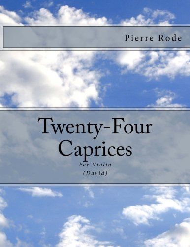 Imagen de archivo de Twenty-Four Caprices: For Violin a la venta por Revaluation Books