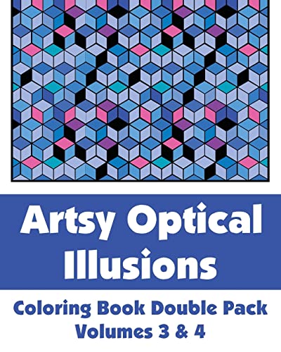 9781493646586: Artsy Optical Illusions Coloring Book Double Pack (Volumes 3 & 4) (Art-Filled Fun Coloring Books)