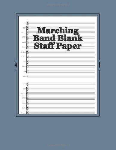 Beispielbild fr Marching Band Blank Staff Paper: 180 Sheets zum Verkauf von Natanya's books and more