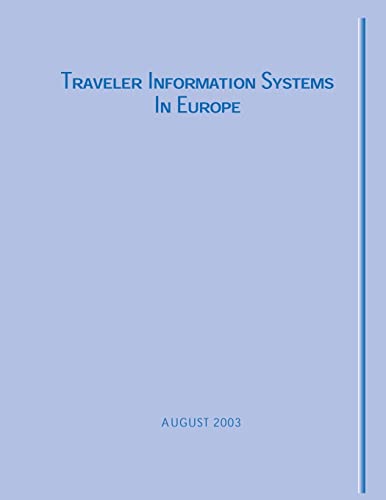 Beispielbild fr Traveler Information Systems in Europe zum Verkauf von Lucky's Textbooks