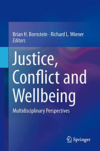 Stock image for Justice, Conflict and Wellbeing. Multidisciplinary Perspectives. for sale by Gast & Hoyer GmbH
