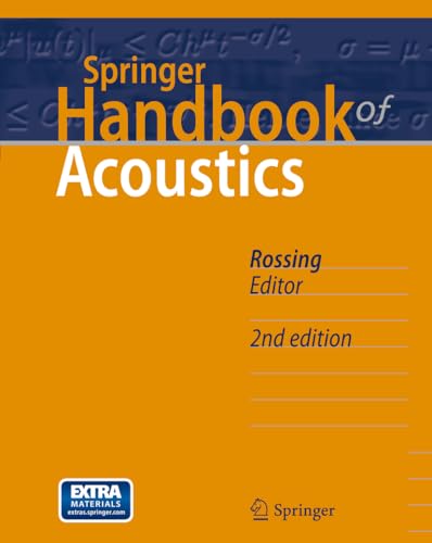Imagen de archivo de Springer Handbook of Acoustics (Springer Handbooks) a la venta por Brook Bookstore