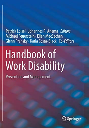 9781493912445: Handbook of Work Disability: Prevention and Management