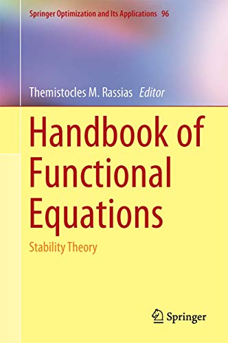 Beispielbild fr Handbook of Functional Equations. zum Verkauf von Gast & Hoyer GmbH