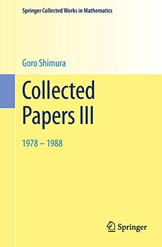 9781493918331: Collected Papers III: 1978-1988