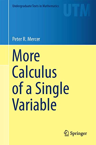 9781493919253: More Calculus of a Single Variable (Undergraduate Texts in Mathematics)