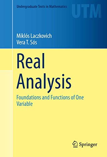 Beispielbild fr Real Analysis. Foundations and Functions of One Variable. zum Verkauf von Gast & Hoyer GmbH