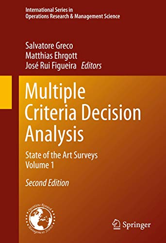 9781493930937: Multiple Criteria Decision Analysis: State of the Art Surveys: 233