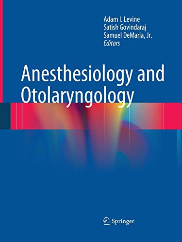 Imagen de archivo de Anesthesiology and Otolaryngology a la venta por Lucky's Textbooks