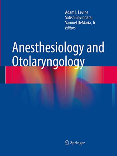 Stock image for Anesthesiology and Otolaryngology for sale by Lucky's Textbooks