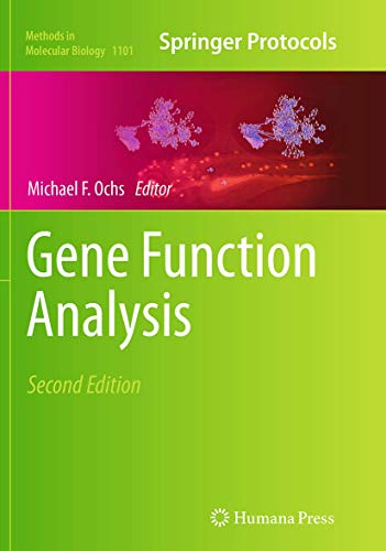 Imagen de archivo de Gene Function Analysis (Methods in Molecular Biology, 1101) a la venta por Lucky's Textbooks