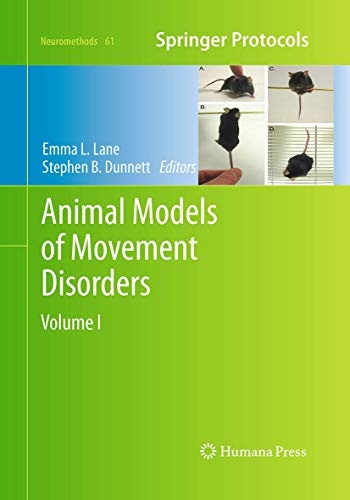 9781493962402: Animal Models of Movement Disorders: Volume I (Neuromethods, 61)