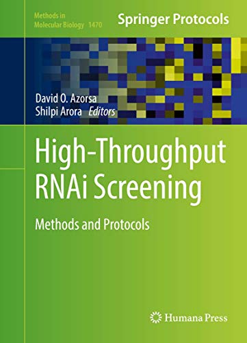 Beispielbild fr High-Throughput RNAi Screening. Methods and Protocols. zum Verkauf von Antiquariat im Hufelandhaus GmbH  vormals Lange & Springer