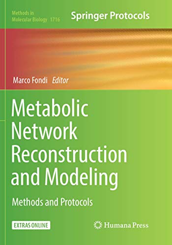 9781493985111: Metabolic Network Reconstruction and Modeling: Methods and Protocols: 1716