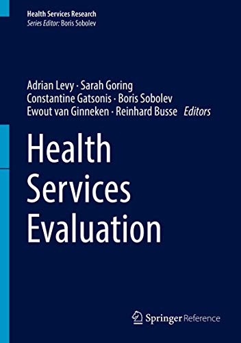 Beispielbild fr Health Services Evaluation (Health Services Research) zum Verkauf von SpringBooks