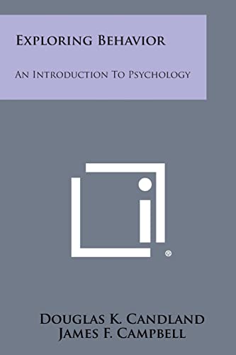 Imagen de archivo de Exploring Behavior: An Introduction to Psychology a la venta por Lucky's Textbooks