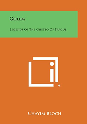 9781494056292: Golem: Legends of the Ghetto of Prague