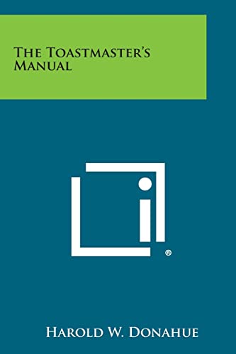 9781494076306: The Toastmaster's Manual