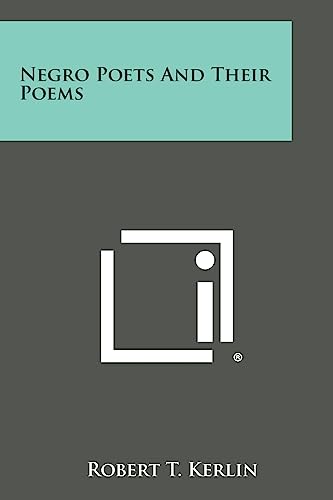 Stock image for Negro Poets and Their Poems for sale by Lucky's Textbooks